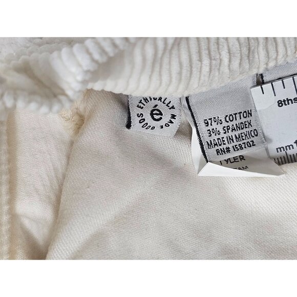 Ética Cream Corduroy Pants Size 25 Button Fly - Picture 5 of 11